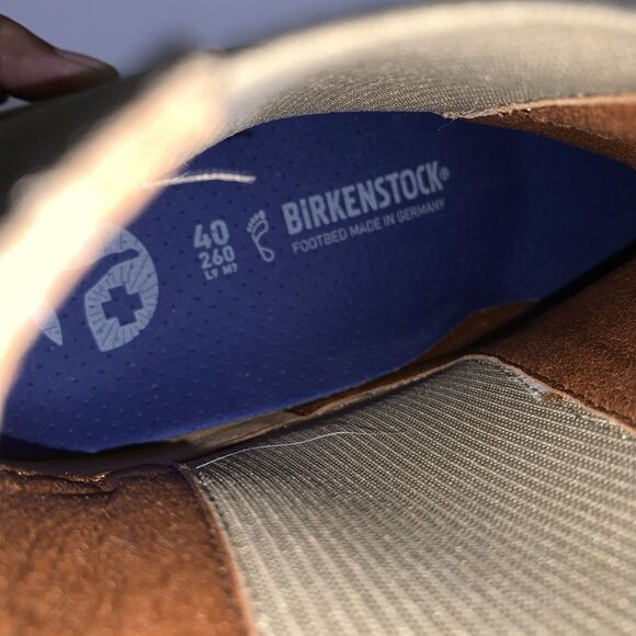 Birkenstock Boots Womens US 9 Tan Suede Chelsea Lug Sole Ankle Pull On EU 40 - Picture 11 of 11
